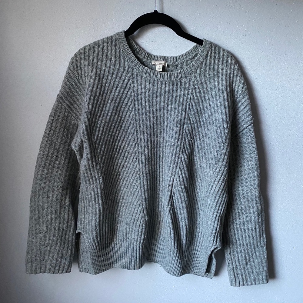 Gray Cable Knit Sweater - GAP